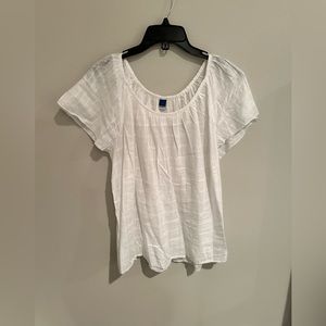 Old Navy white blouse